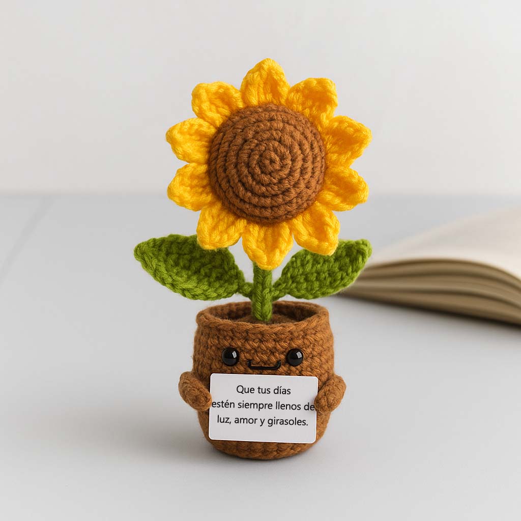 Girasol de Ganchillo POSITIVE