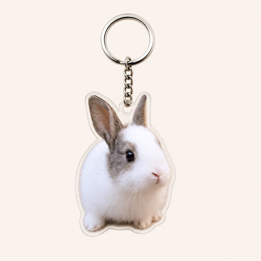 Llavero Personalizado de Conejo con Foto