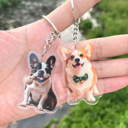 Llavero Personalizado de Perro con Foto en Metacrilato