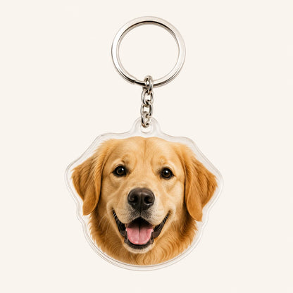 Llavero Personalizado de Perro con Foto en Metacrilato