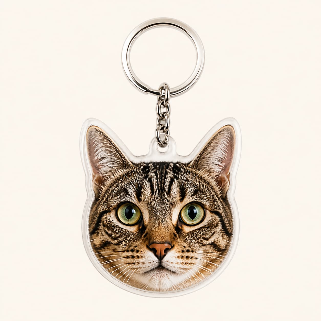 Llavero Personalizado de Gato con Foto