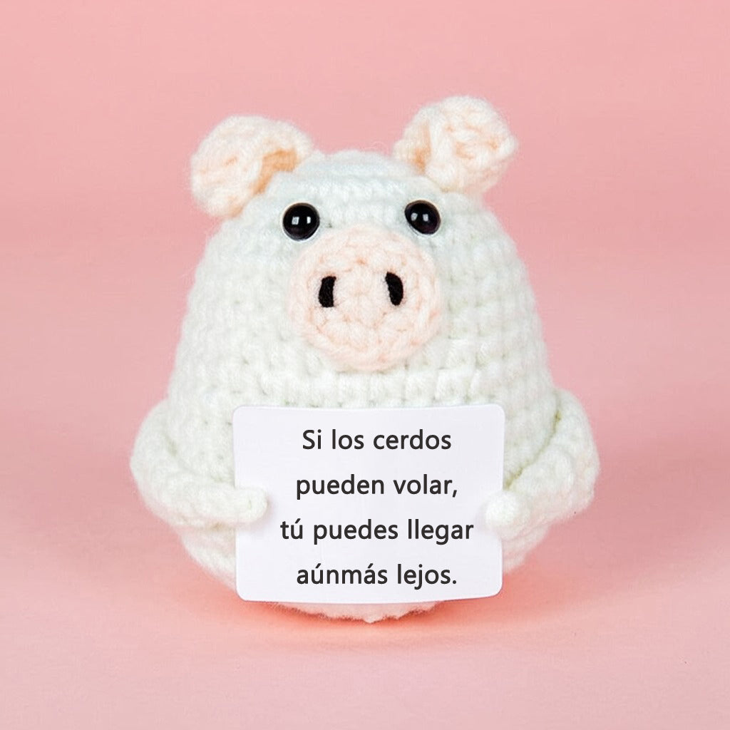 POSITIVE – Regalo de Ganchillo con Mensaje Positivo