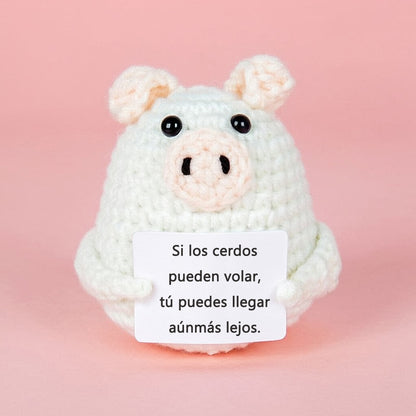 POSITIVE – Regalo de Ganchillo con Mensaje Positivo