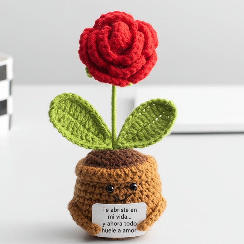 POSITIVE – Regalo de Ganchillo con Mensaje Positivo