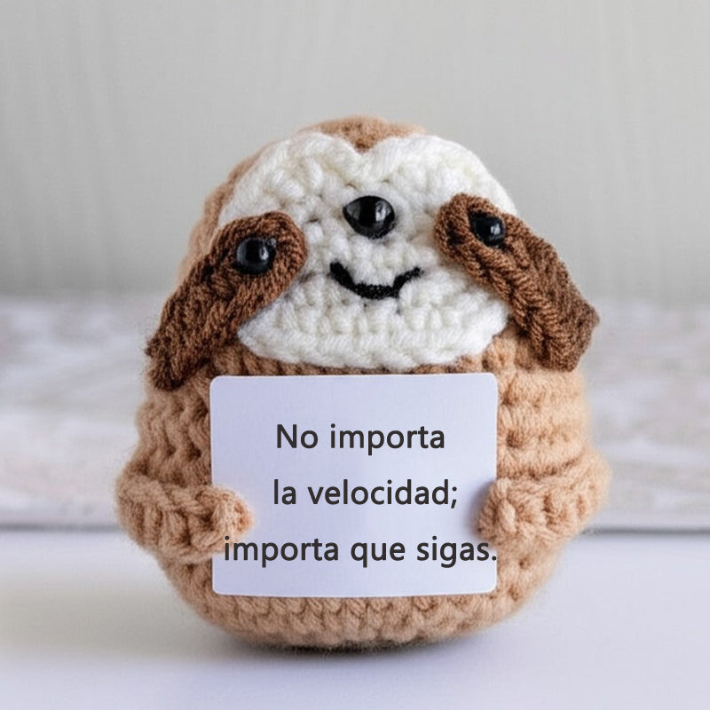 POSITIVE – Regalo de Ganchillo con Mensaje Positivo