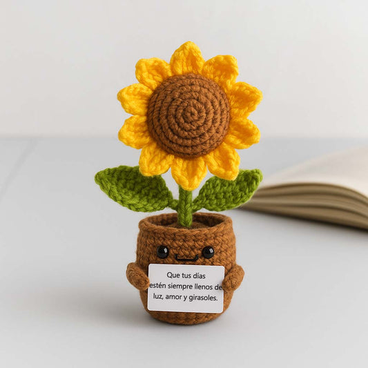 Girasol de Ganchillo POSITIVE