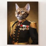 El General-Retrato de Mascota Personalizado