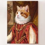 La Reina-Retrato de Mascota Personalizado